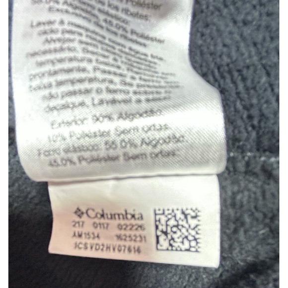 Columbia Sweater Mens Size L Black Great Hart Mountain III Half Zip Pullover EUC - Picture 8 of 12